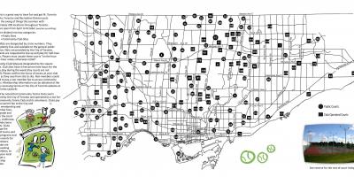 Карта тенісні корти Торонто