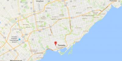 Карта Троїцько–Bellwoods район Торонто
