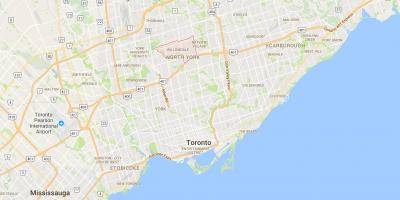 Карта Уиллоудейл район Торонто