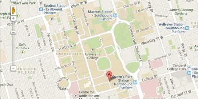 Карта університету Торонто Сент-Джордж