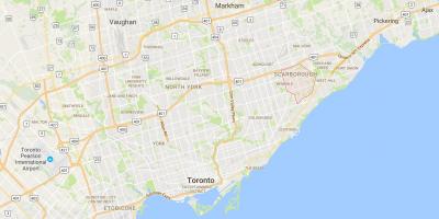 Карті Уоберн район Торонто