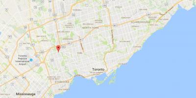 Карта Хамбер висот – Уэстмаунт район Торонто