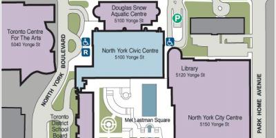 Карта Торонто Центр мистецтв парковка 