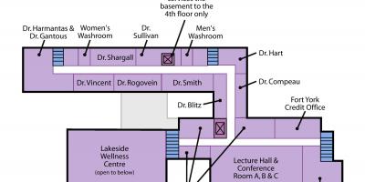 Карта центру здоров'я Святого Йосипа Саннисайд Торонто 2