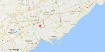 Карта Эглинтон західному районі Торонто