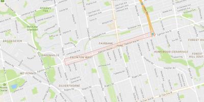 Карта Эглинтон Уест районі Торонто